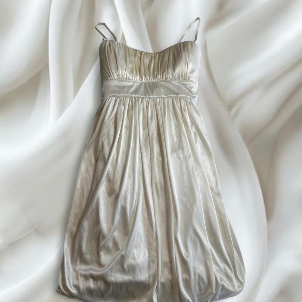 Ruby Rox white tie back mini dress Y2K vintage fairy boho